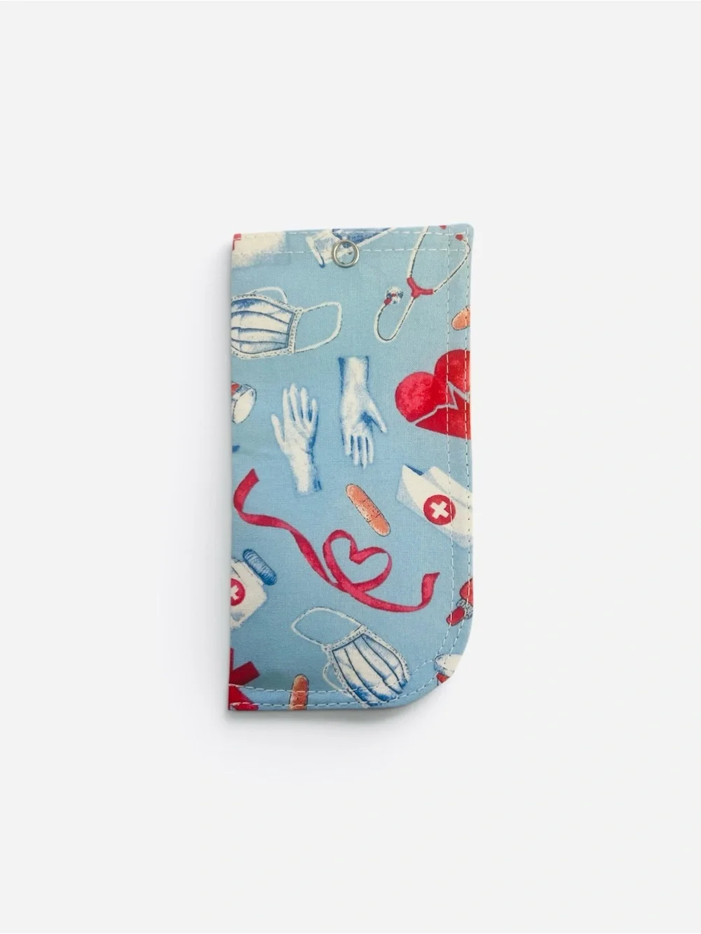 Light Blue Medical Print Sunglasses Case